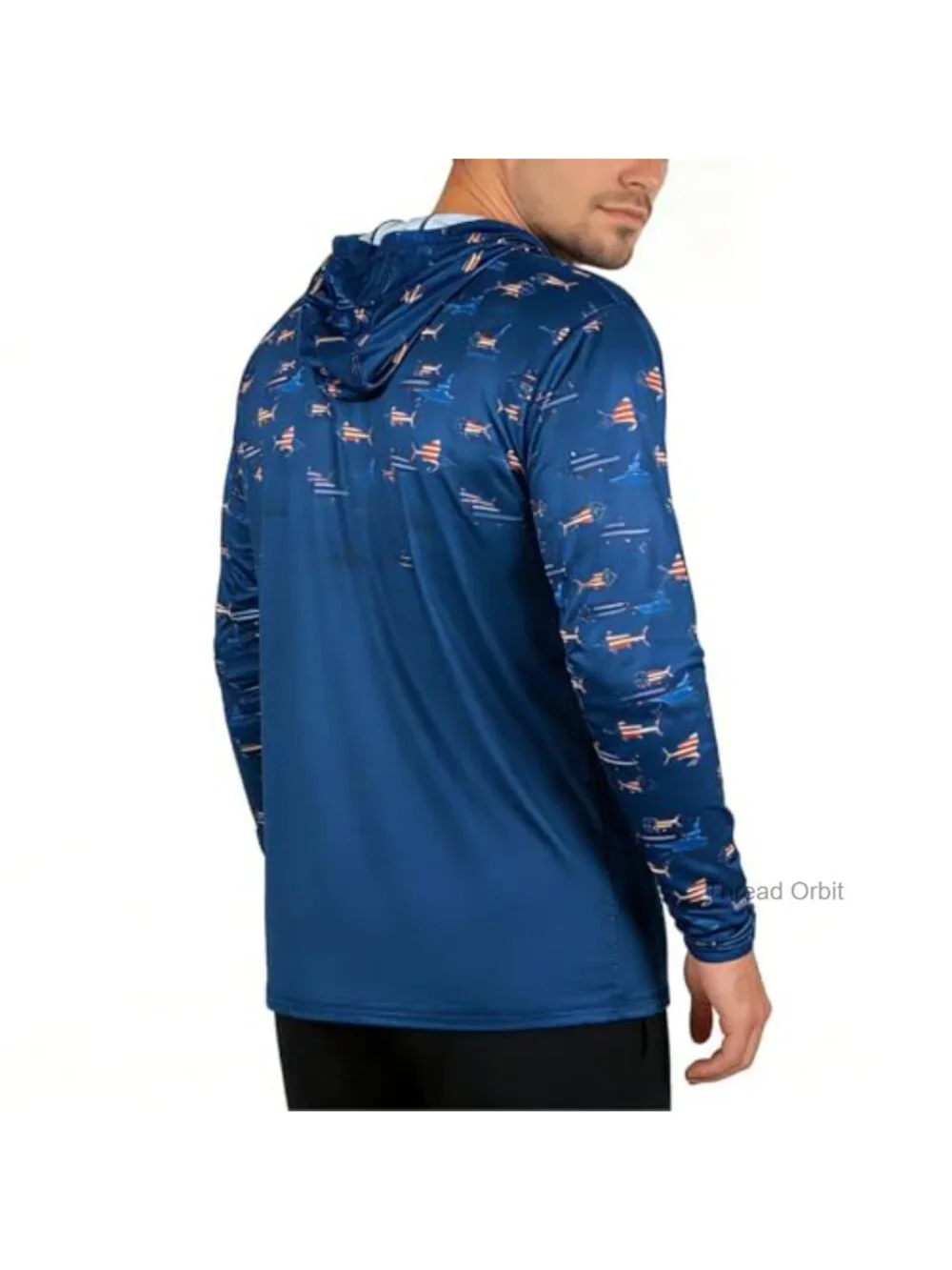 UPF 50+ Sun Protection Hoodie Fishing Shirt Camo Long Sleeve Safety T Shirt